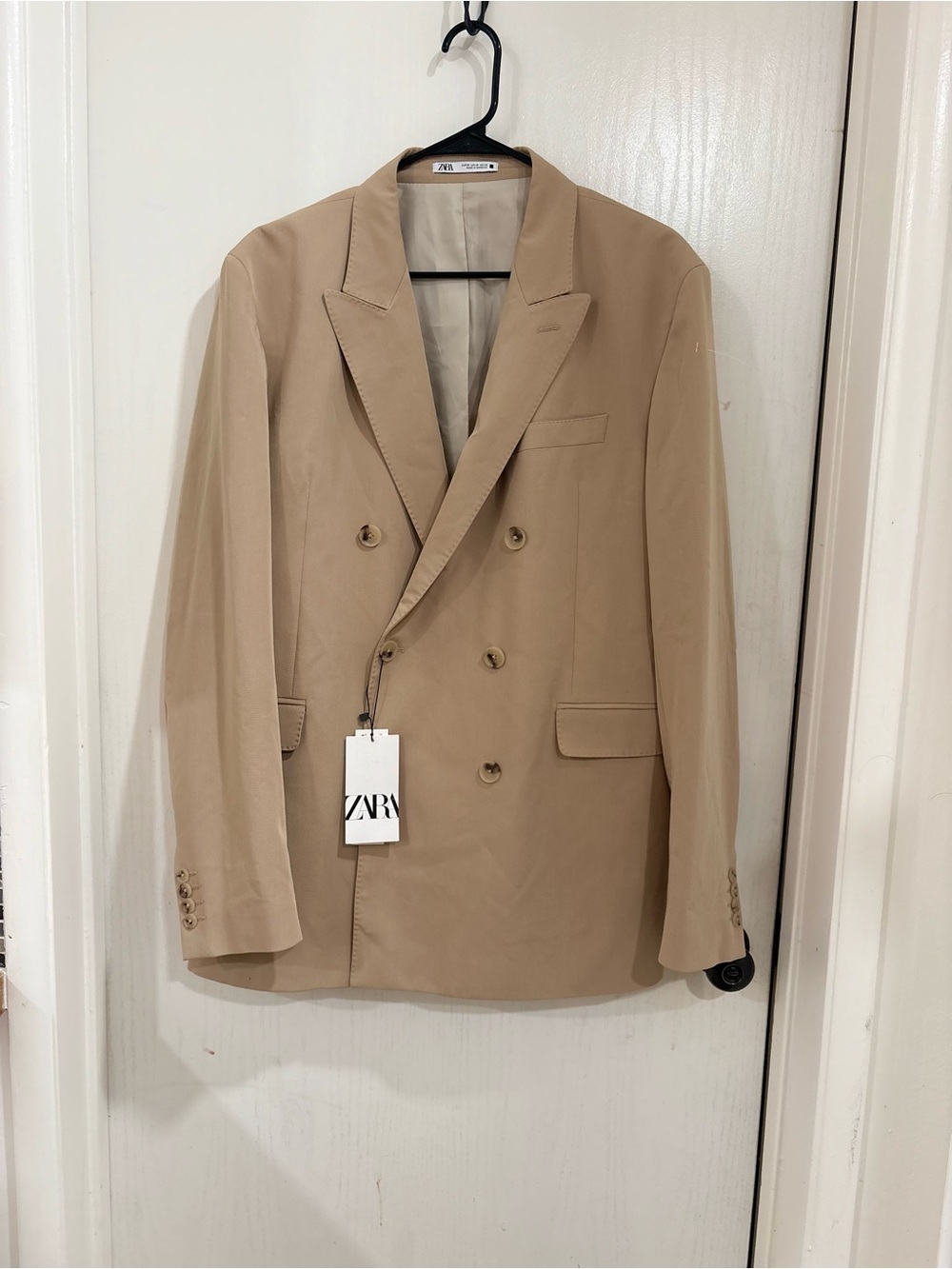 Zara Men Double-Breasted blazer suit slim fit